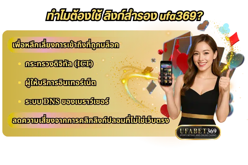 ทำไมต้องใช้ ลิงก์สำรอง ufa369?